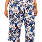 Rachel Zoe Size 1X:  High Rise Linen Floral Goucho Pant Photo 0
