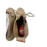 Sorel Beige LaceUp Block Heel AnkleHigh Modern Boots US 8.5 outdoors fall Photo 6