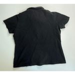 Burberry  London‎ Black Polo Shirt Womens Short Sleeve Collared Casual Top Photo 4