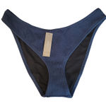 J.Crew NWT  Textured‎ Curved Waist Cheeky Bikini Bottom Beach Vacation Size L Photo 0