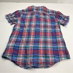 Ralph Lauren Polo 100% Linen Short Sleeve Shirt Button Front Multicolor Plaid 14 Photo 6
