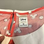Disney LC Lauren Conrad Mickey Mouse Polka Dot Blouse Red Size M Photo 4