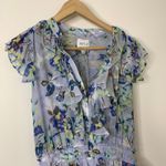 MISA Los Angeles  Light Blue Periwinkle Floral Alona Mini Dress womens Small Photo 5
