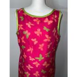 Vintage Whimsical Butterfly Dress Womens 14 Pink Size L Photo 1