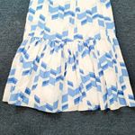 Anthropologie Peter Som Larissa maxi dress white with blue chevron patte… Photo 6