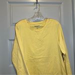 Woman Within  Yellow Scoop Neck Long Sleeve Tee 18/20 Photo 4