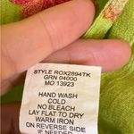 Figueroa & Flower Green Embroidered Boho Button Down Shirt M Floral Top Size M Photo 4