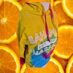 Luxe  Bahamas Nassau EST 1973 Tie Dye Hoodie Sweatshirt‎ Size Small Photo 1