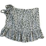 Hayden White & Green Tropical Print Skirt Women Size Medium | 46-25 Photo 0