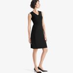 MM.LaFleur M.M. LAFLEUR Annie Sleeveless V-Neck A-Line Dress in Black Size 2 Photo 1