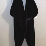 Henri Girl Black Velvet Jumpsuit Photo 0