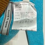 Andersson Bell Conny Scarf Neck Tight Knit Top One Shoulder Blue L Size L Photo 5