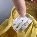 Lucky Brand  Swimsuit Womens Medium Yellow Textured One Piece Tank Lined Stretch Photo 7