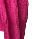 Urban Outfitters Women's Puff Sleeve Crop Top Size M Hot Pink Stretch Knit Photo 3