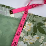 OPT O.P.T. Classic Smocked Maxi Dress floral slit sz XL Green Photo 5