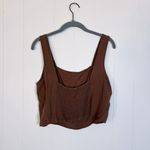 Final Touch  Brown Crop Top M Photo 1