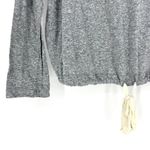 Eberjay Eberjey Cozy Loungwear Top with Drawstrings Grey and Cream Size Medium Photo 3