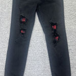 Judy Blue Womens Jeans Black Distressed ROSEWOOD Plaid Skinny Sz 5/27 Photo 0