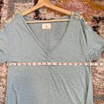 Anthropologie T.la light blue flower button tee shirt Photo 5