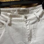 Liverpool  white capri cropped jeans rolled cuff pearl accents size 8 pants Photo 2
