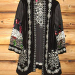 John Mark  Embroidered Kimono Cardigan Top Photo 0