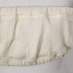 We Wore What  Cream Halter Crop Top Size Medium NWT Tie Neck Halter Top Photo 0