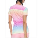 Disney Minnie Mouse Short Sleeve Print V Neck Scrub Top L Photo 1