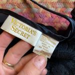 80s VTG VICTORIAS SECRET BLACK SATIN & LACE CAMI LINGERIE DAINTY Size M Photo 3