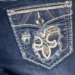Rock Revival Easy Crop Jeans Women's Size 26 30x26 Boris Embroidered Distressed Photo 3