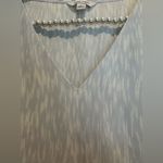 Nine West  sleeveless top - light blue & white. Size Large. V neck. Photo 2