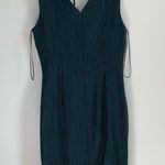 Banana Republic Green Tweed V Neck Sheath Dress Photo 4