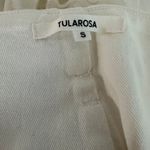 Tularosa Valentina Embroidered Pant White Size Small Cotton Beach High Rise Belt Photo 7
