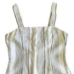 Forever 21 Dress Linen Blend Mini Navy Blue & White Size Small Photo 1