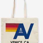Aviator Nation  Canvas Tote *Venice, CA 4 Stripe W/Logo NIP Photo 0