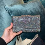 Edie Parker Star Glitter Clutch Silver Photo 2
