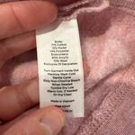 Talbots  Fleece Pink Heather Snowflake Crewneck Sweatshirt Women’s Large Petite Photo 3