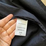 DKNYC Donna karan black cotton Button down Shirt blouse long sleeve top dress S Photo 3