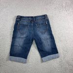 Southpole‎ Bermuda Shorts Women 9 28 Stretch Cuff Hem Logo Studs 90s Y2K Blue Size undefined Photo 1