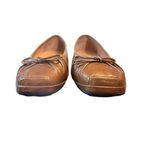 Geox Respira 7 Square toe ballet flats in patent brown leather Photo 1