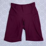 Old Navy Old‎ Navy Active Powersoft High Rise Bike Shorts Go-Dry Athletic Maroon S Photo 0