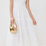 Hill House  Ellie Nap Dress White Organza Seersucker XS Photo 0