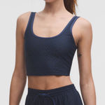 Lululemon  Textured Mesh Tennis Tank size XL in club blue Photo 0