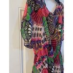 Xhilaration Women's Multicolor Sheer Elastic Waist Summer Swim Cover Up OSFM Photo 3
