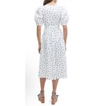 Kate Spade Dainty Bloom Poplin Dress Size 12 Milkmaid Peasant Cottagecore White Photo 1