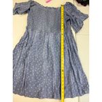 OPHELIA ROE Mini Dress‎ Polka Dot Smocked Casual Short Sleeve Blue xl Size 1X Photo 1