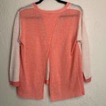 Wrap London Linen Coral/ Cream Cardigan Size Small Photo 2