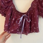 Urban Outfitters OUT FROM UNDER Grace Satin Flyaway Top In Purple, Women's At  Photo 2
