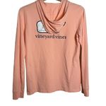 Vineyard Vines  Whale Fill Pink Long Sleeve Hoodie Pocket Tee Photo 1