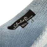 Charlie B Blue Loose Knit V Photo 3
