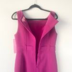 NWT LDT Annemarie Stretch Crepe Solid Sleeveless Dress in Fuchsia Size 8 Pink Photo 5